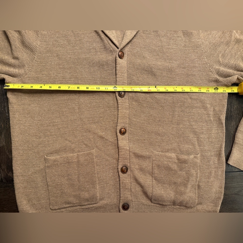 Polo by Ralph Lauren Men's Beige Cardigan Sweater - Picture 7 of 7